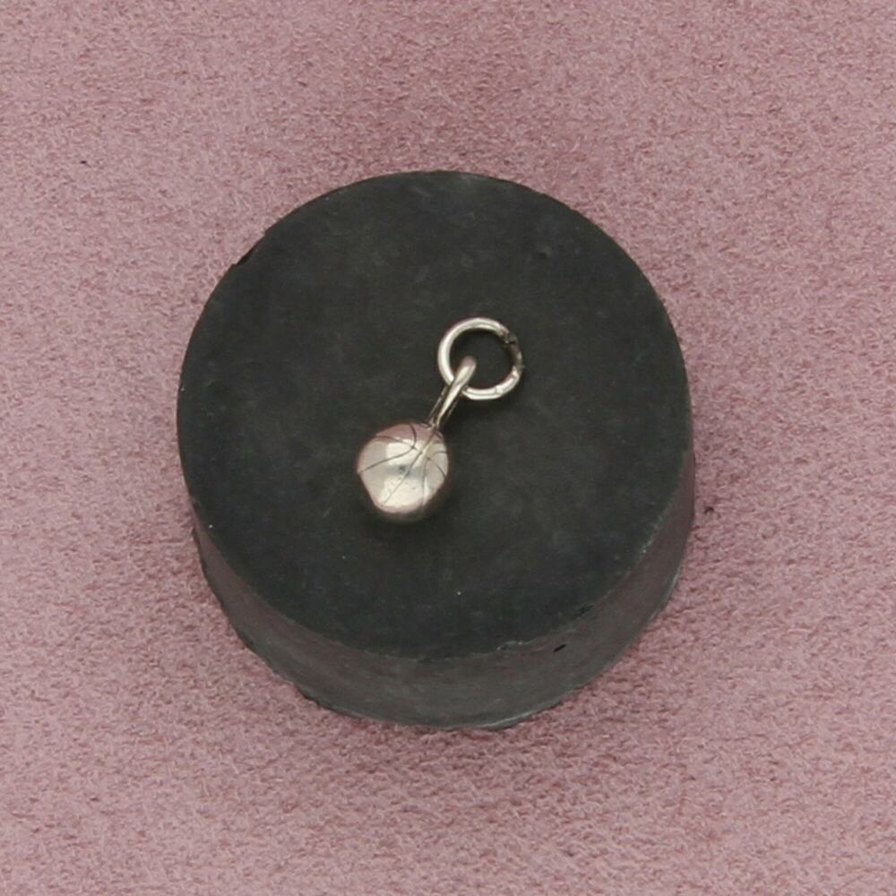 sterling silver vintage 3d basketball charm pendant